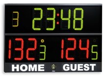 Electronic scoreboard for multisport (150 x 98 cm) for great gyms and sporting centres. For basket, volley, 5-aside, handball- Basketball Scoreboard